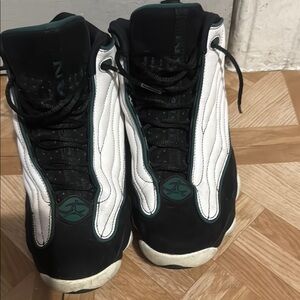 Jordan Black and White Sneakers Iconic High-Top Design